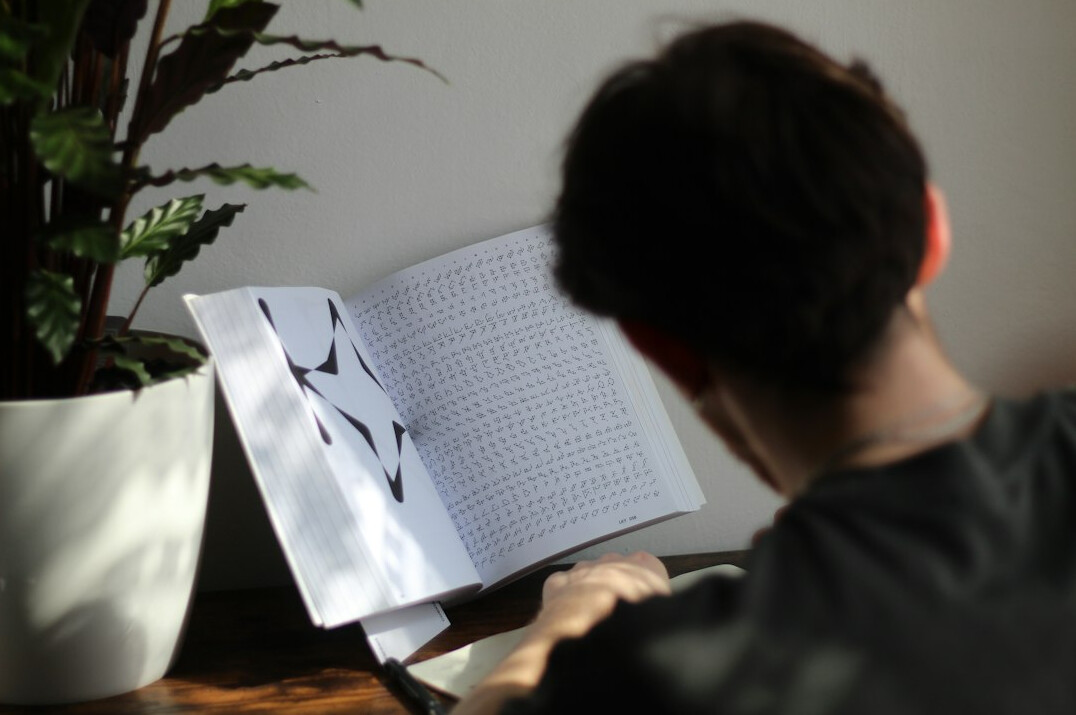 person studying programming at home